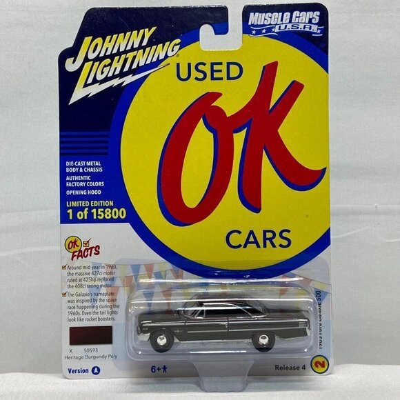 Johnny Lightning Other - Johnny Lightning 1963 Ford Galaxie 500 OK Used Muscle Cars U.S.A. 1/64 NIP 2022